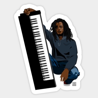 Reggae Musician Sticker